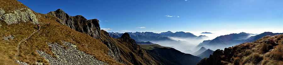 Vista panoramica dalla testata sulla Valle Pianella 